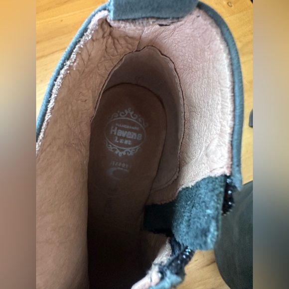 Jeffrey Campbell Mojo-Lita Black Distressed Platform Ankle Boots - Picture 10 of 11